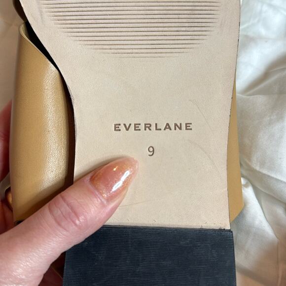 Everlane City Crossover Sandals Taupe Leather Buckle Flat Slide 9 NEW w/o Box - Picture 7 of 8